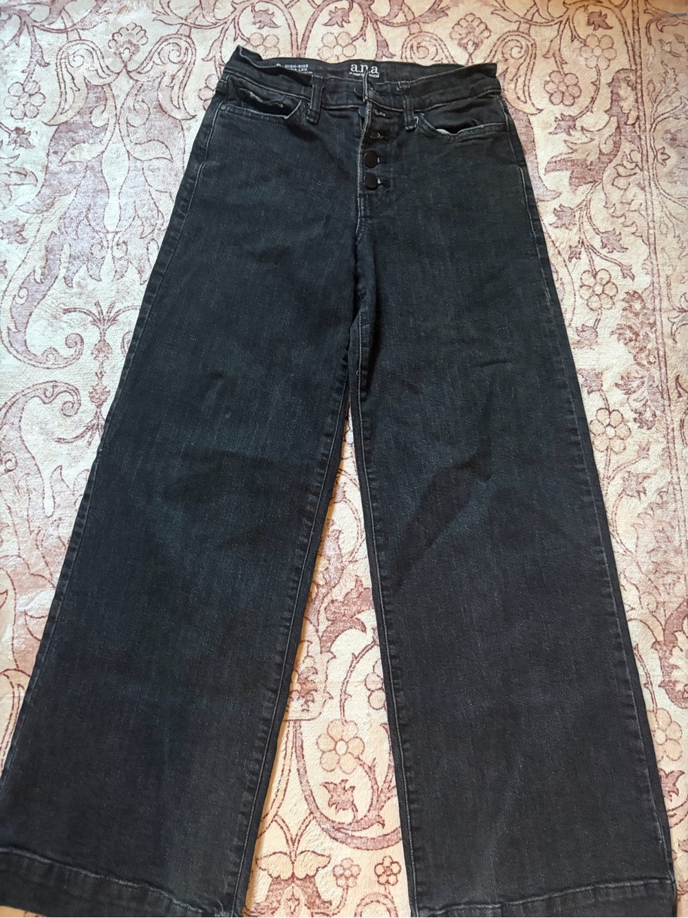a.n.a Black High Rise Wide Leg Jeans
